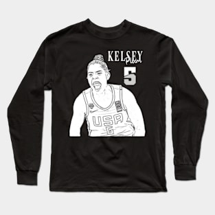 Kelsey Plum Usa White Long Sleeve T-Shirt